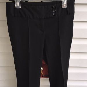 INC Petite size 6 low rise black dress pants.